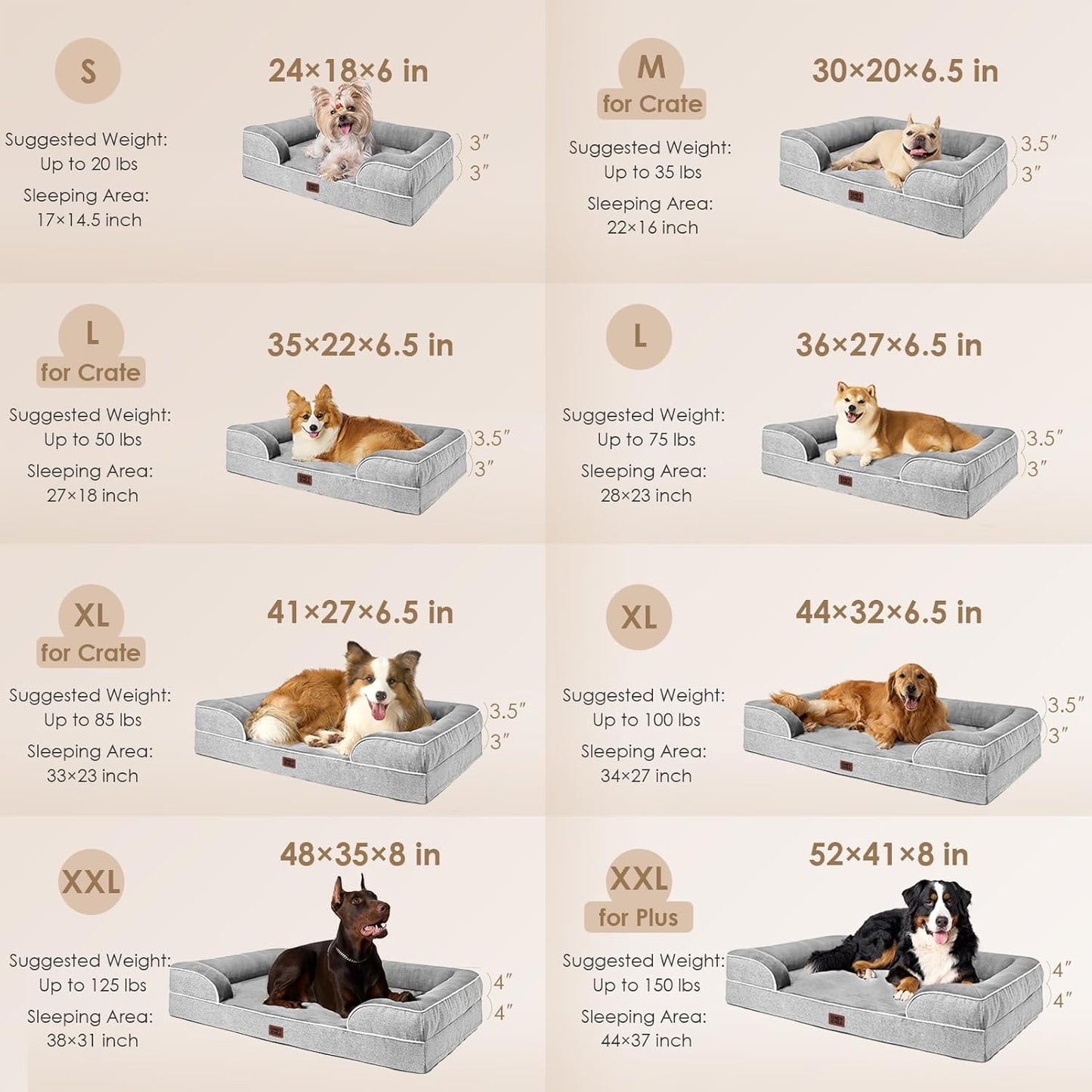 Supportive foam dog bed — additional product photo