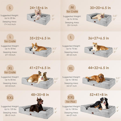 Supportive foam dog bed — additional product photo