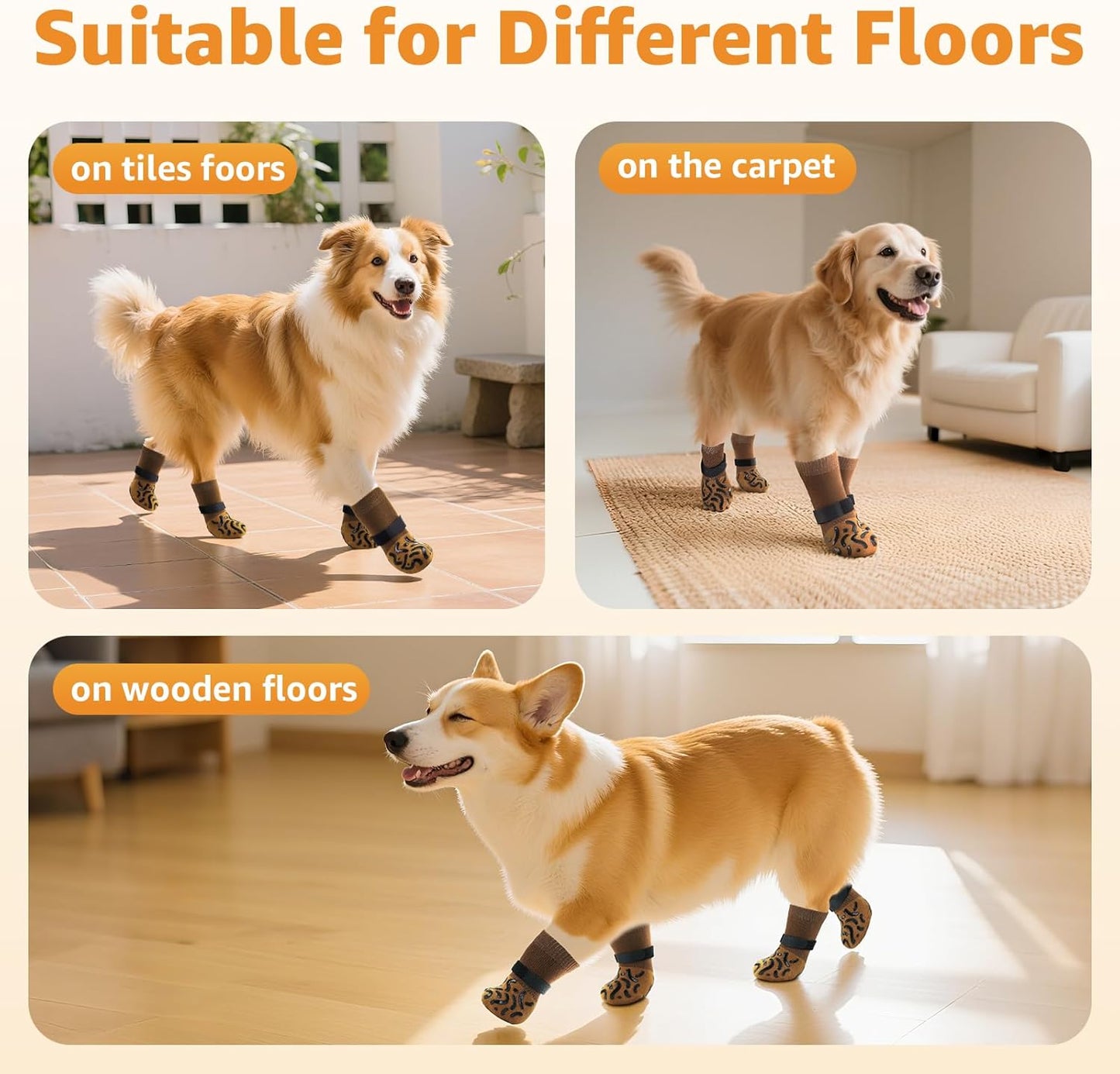 Anti-slip dog socks — additional product photo