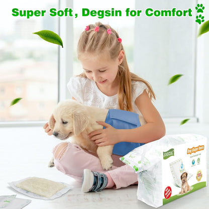 Dog Diaper Liners for Male and Female Dogs, Super Absorbent Disposable Dog Diapers Booster Pads fit Most Pet Belly Bands and Wraps 