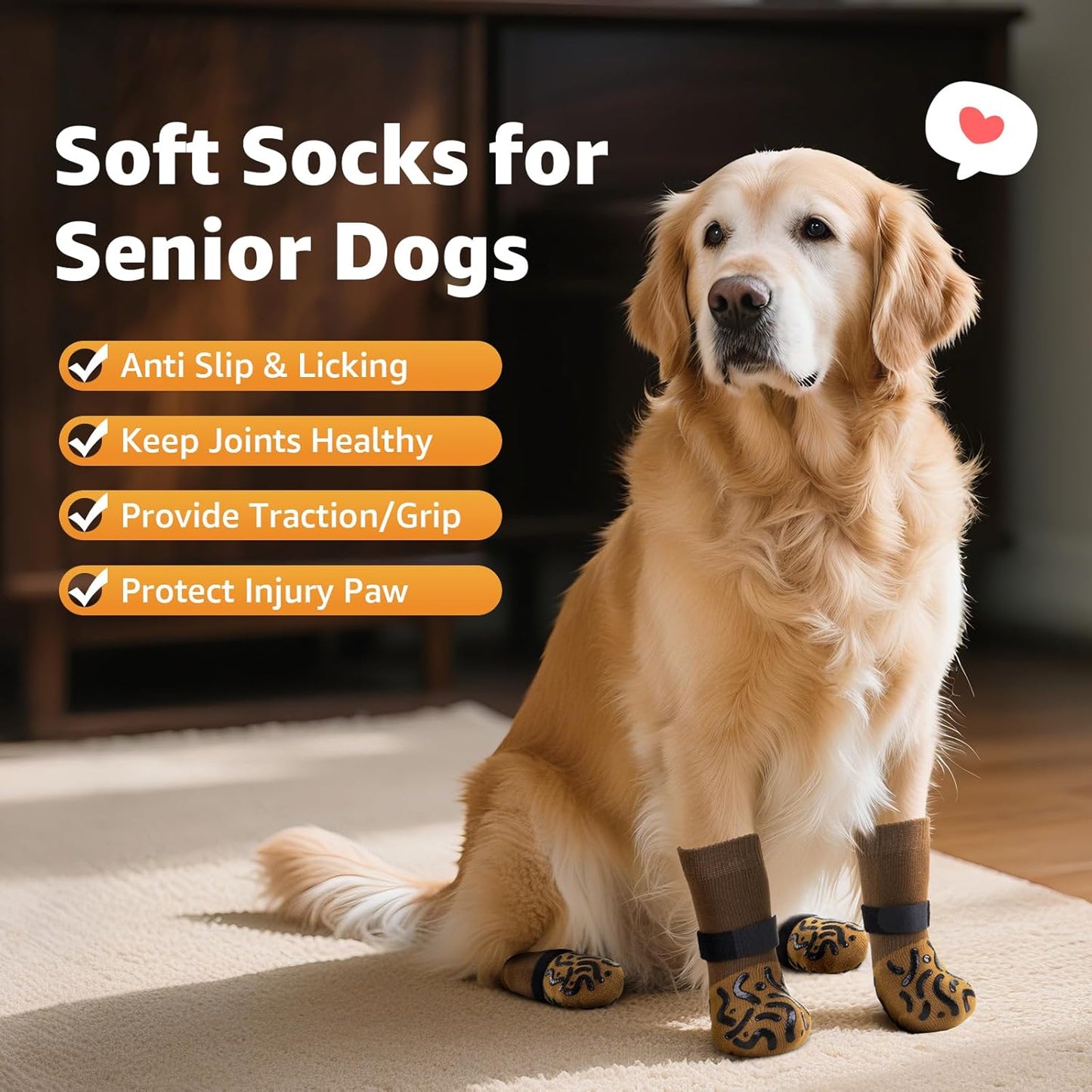 Anti-slip dog socks — additional product photo
