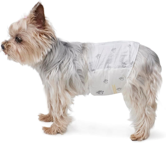 Pack of 30 disposable belly wraps for male dogs