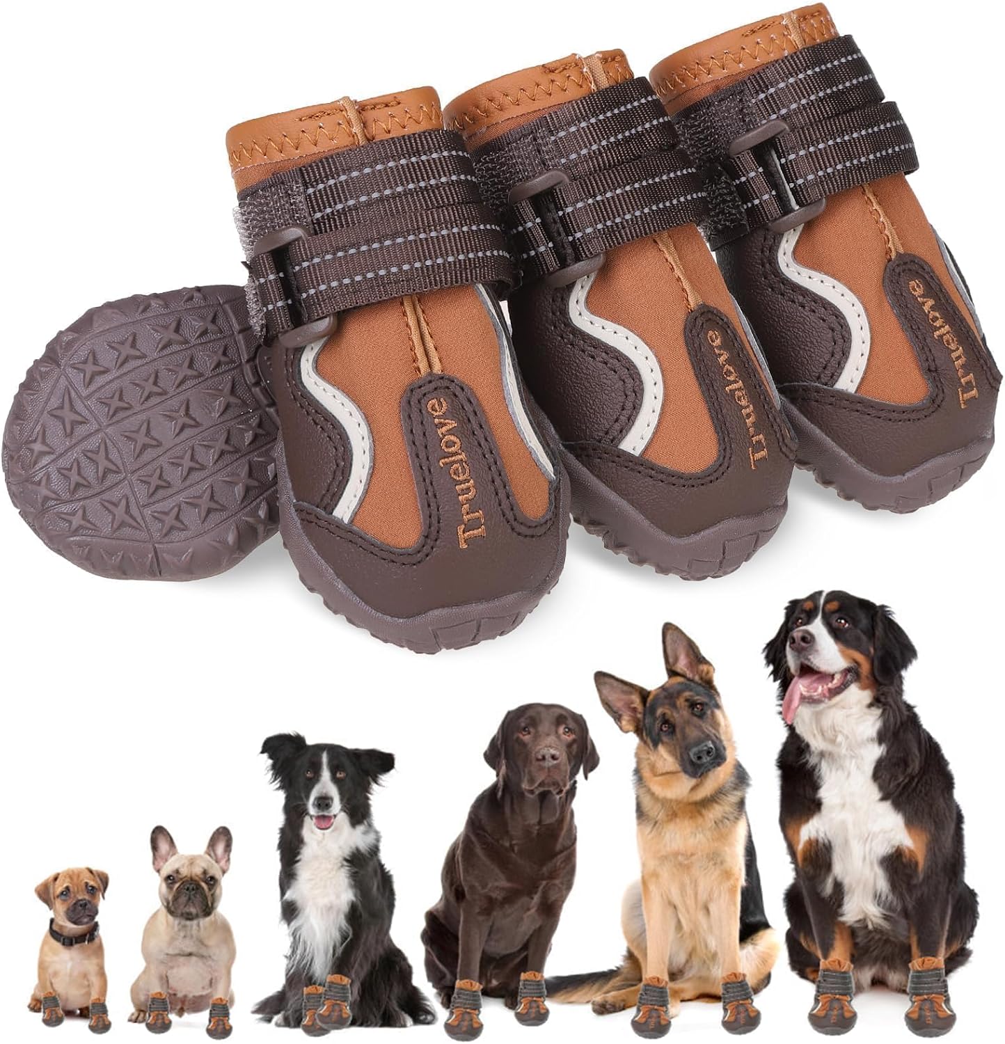 Outdoor dog boots — size and fit reference