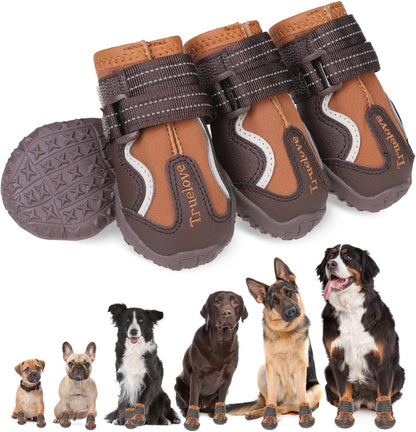 Outdoor dog boots — size and fit reference