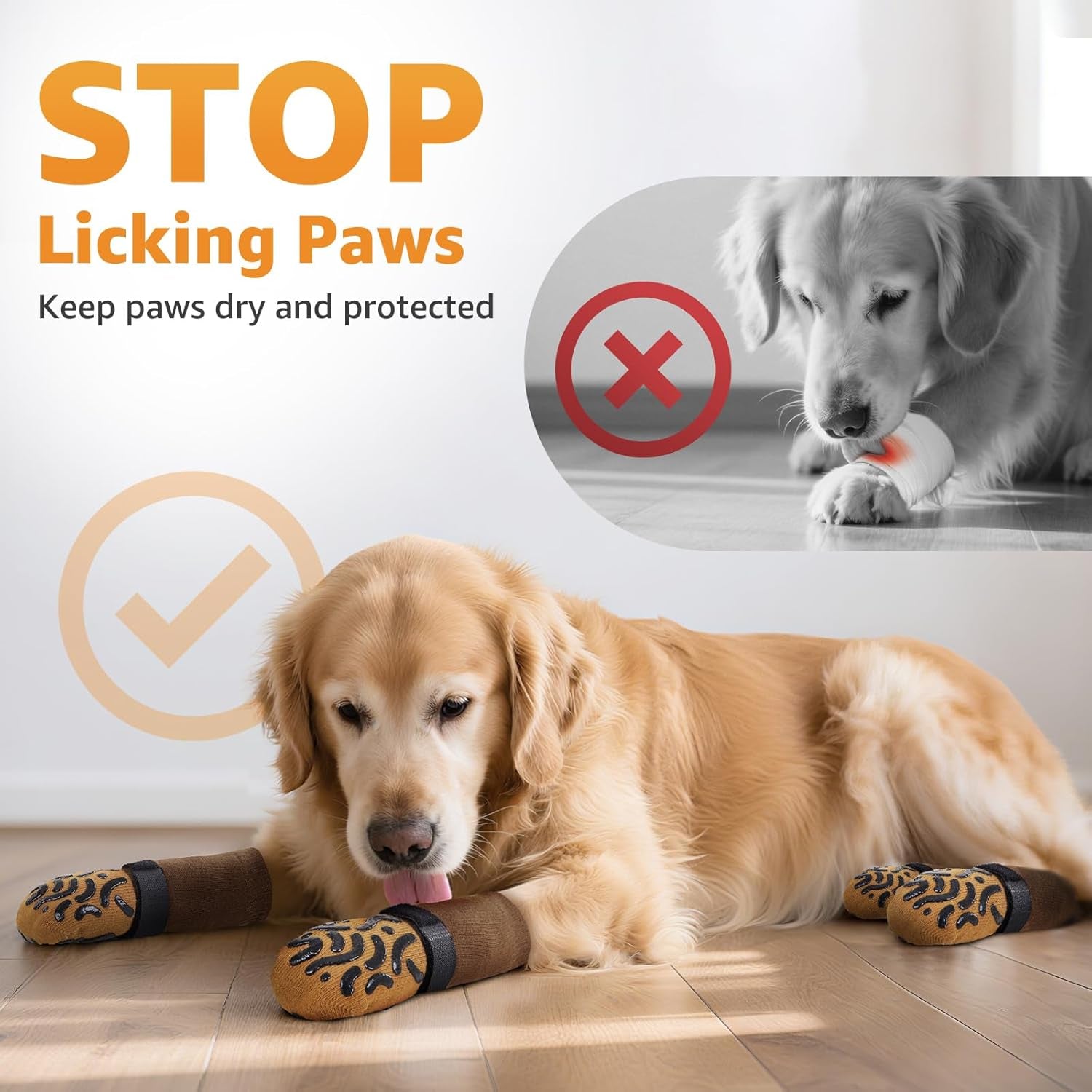 Anti-slip dog socks — additional product photo