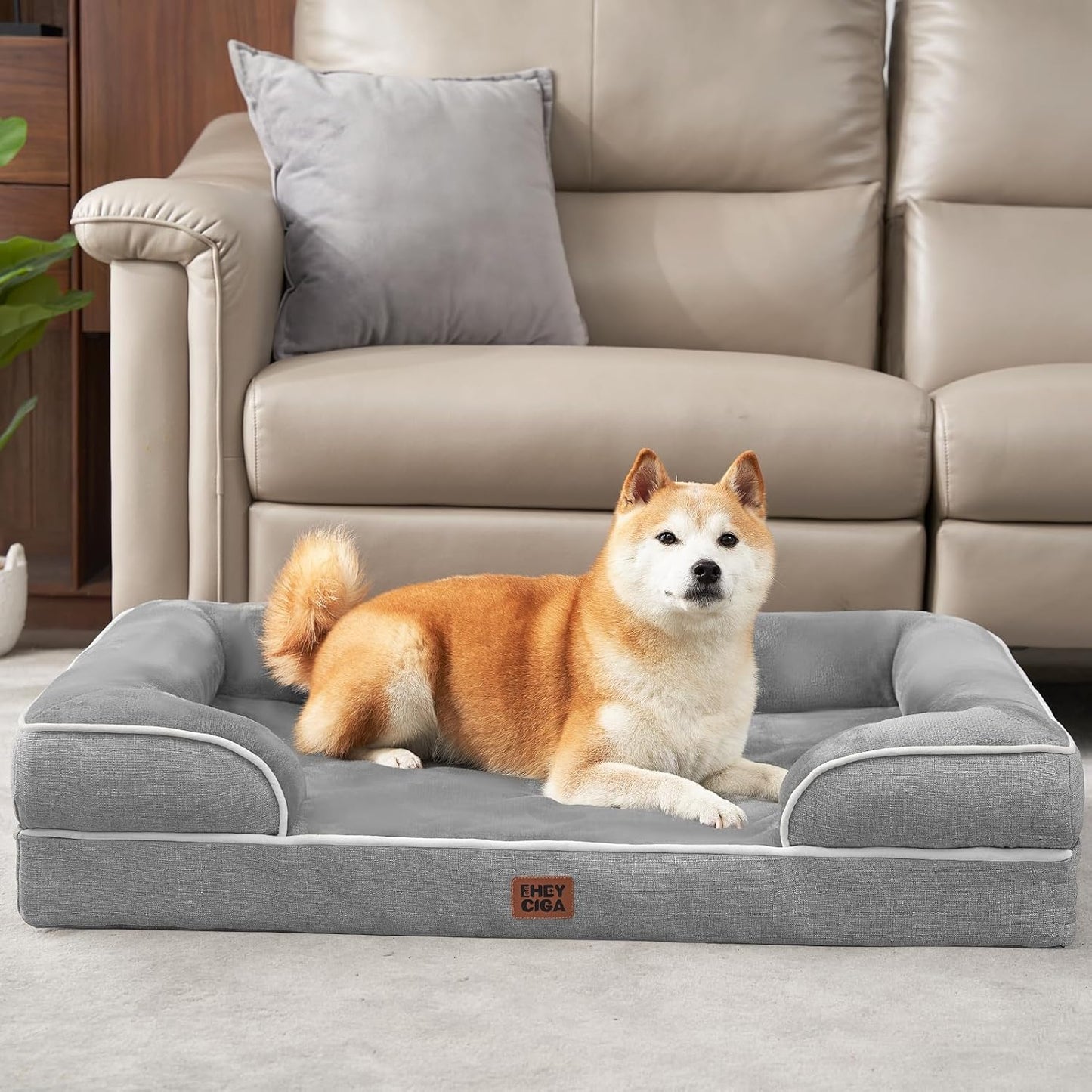 Supportive foam dog bed — additional product photo