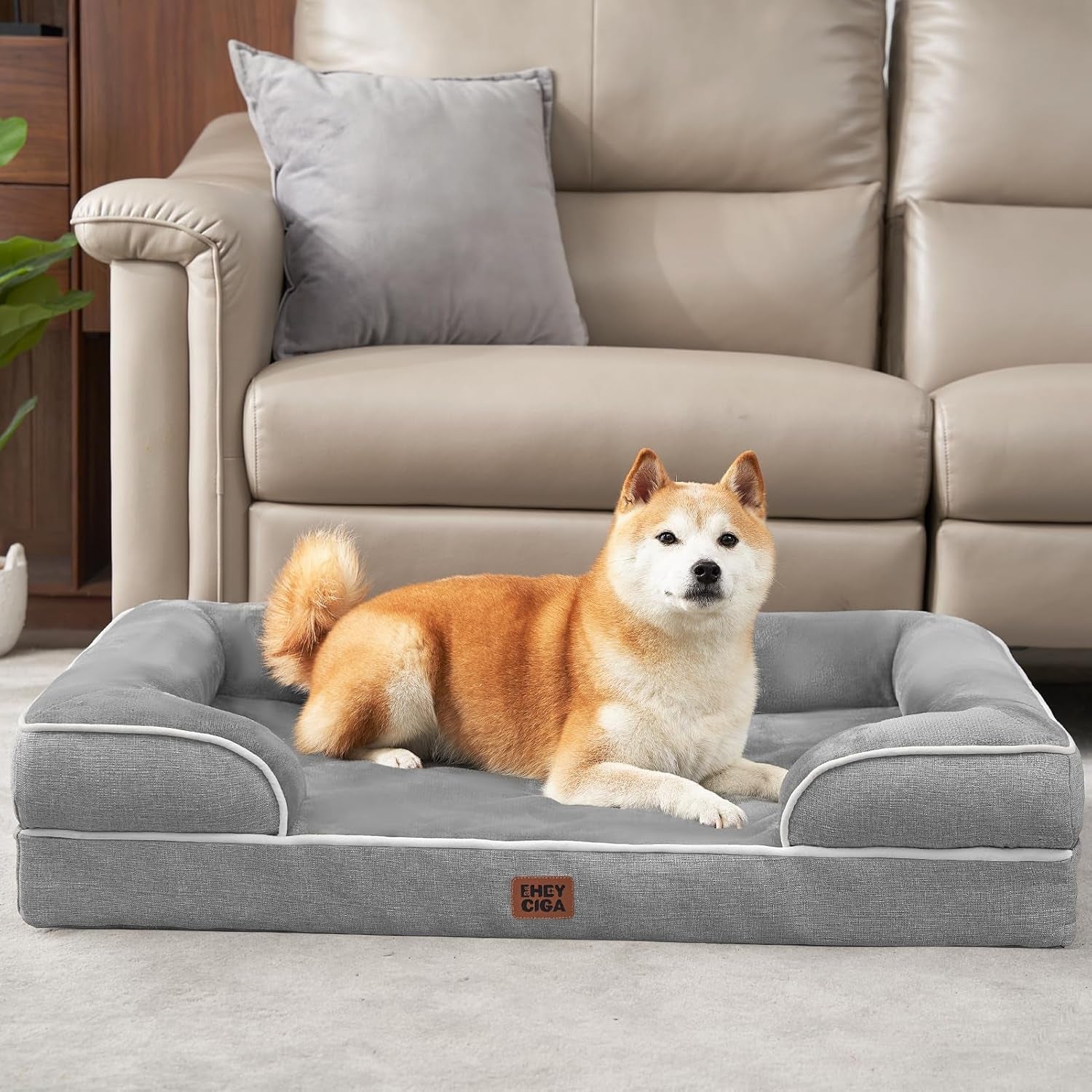 Supportive foam dog bed — additional product photo