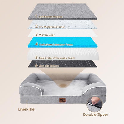 Supportive foam dog bed — additional product photo